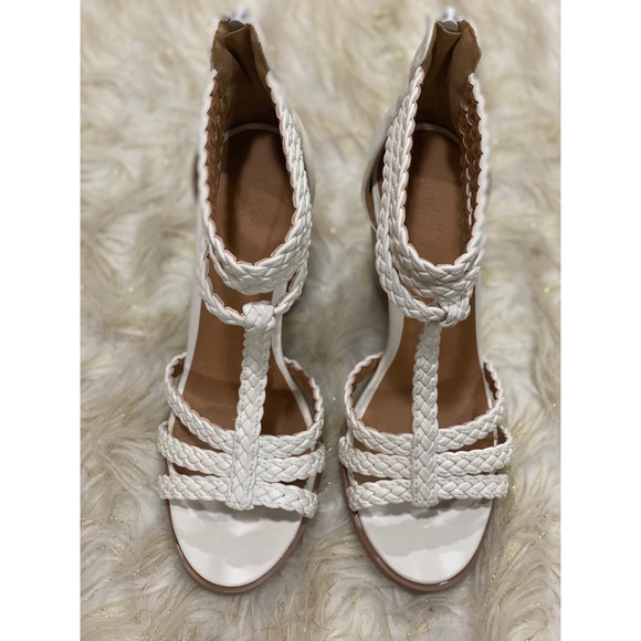 White Block Heels - Picture 3 of 7